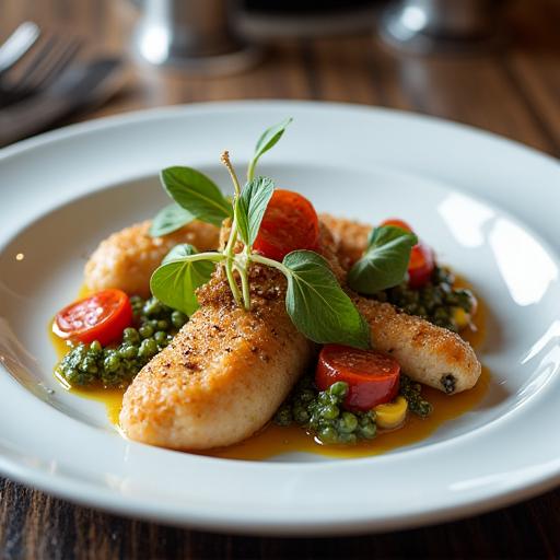 Piatto gourmet servito al ristorante La Terrazza.